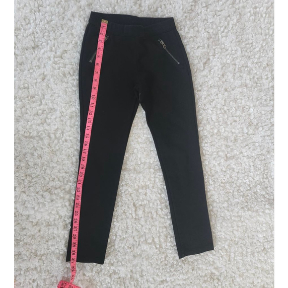 GAP Kids Black Treggings Pants w/ Silver Zippers Sz L (10/12) Leggings - Picture 3 of 5